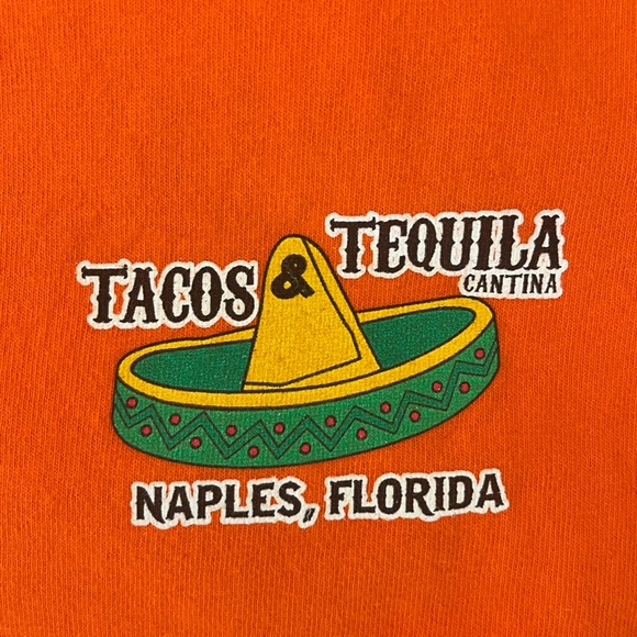 Tacos & Tequila "T-shirt in Tacos & Tequila Orange" - Picture 6 of 6
